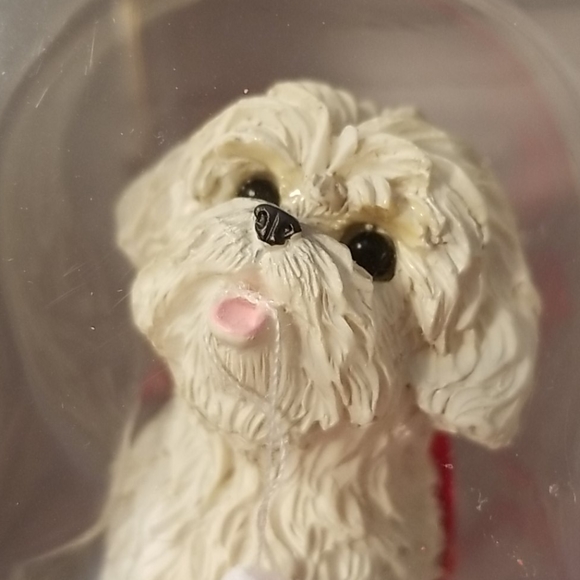 Sandicast Bichon Frise Christmas Ornament - Picture 5 of 9